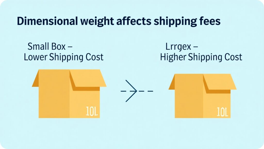 How to Correctly Measure the Dimensions of a Box (Real-World Guide by D Custom Boxes) 3 Flux Dev Create a visual showing two boxes of the same weight 0